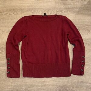 Ann Taylor Dark Red Sweater Size L